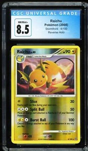 CGC 8.5 NM-MT+ 2008 Pokemon - Stormfront - Raichu - Reverse Holo #8