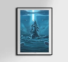 Shiny Tyranitar canvas poster anime wall art home decor