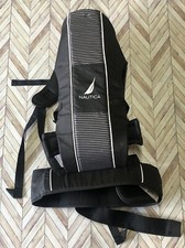 NauticaKids Baby Toddler Carrier Black Striped Adjustable Hip Seat. 1 Frayed Str