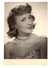 Colette Brosset Signed 3 x 5 Photo 1960s / Autographed Actress