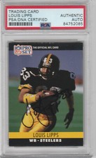 Autographed Louis Lipps Pro Set card PSA/DNA certified