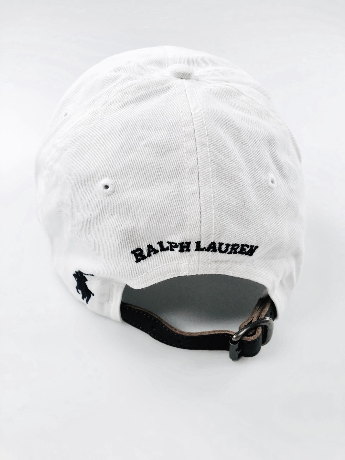 POLO RALPH LAUREN BIANCA POLO 1992 CAPPUCCIO 6 PANNELLI PRL CAPPELLO RICAMATO PONY