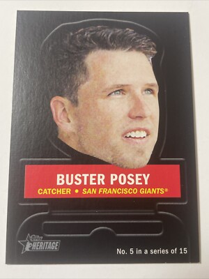 2016 Topps Heritage 67 Stand-Ups #5 BP Buster Posey Giants (Target Insert)
