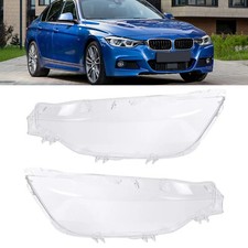2PCS Xenon Headlight Headlamp Clear Lens Cover Pour BMW 3 Series F30 2016-18