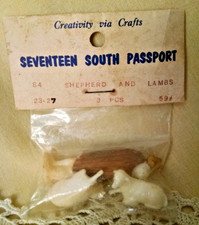 SHEPHERD LAMBS MINIATURE LOT 3 PC NEW NOS 84 23-27 SEVENTEEN SOUTH PASSPORT.