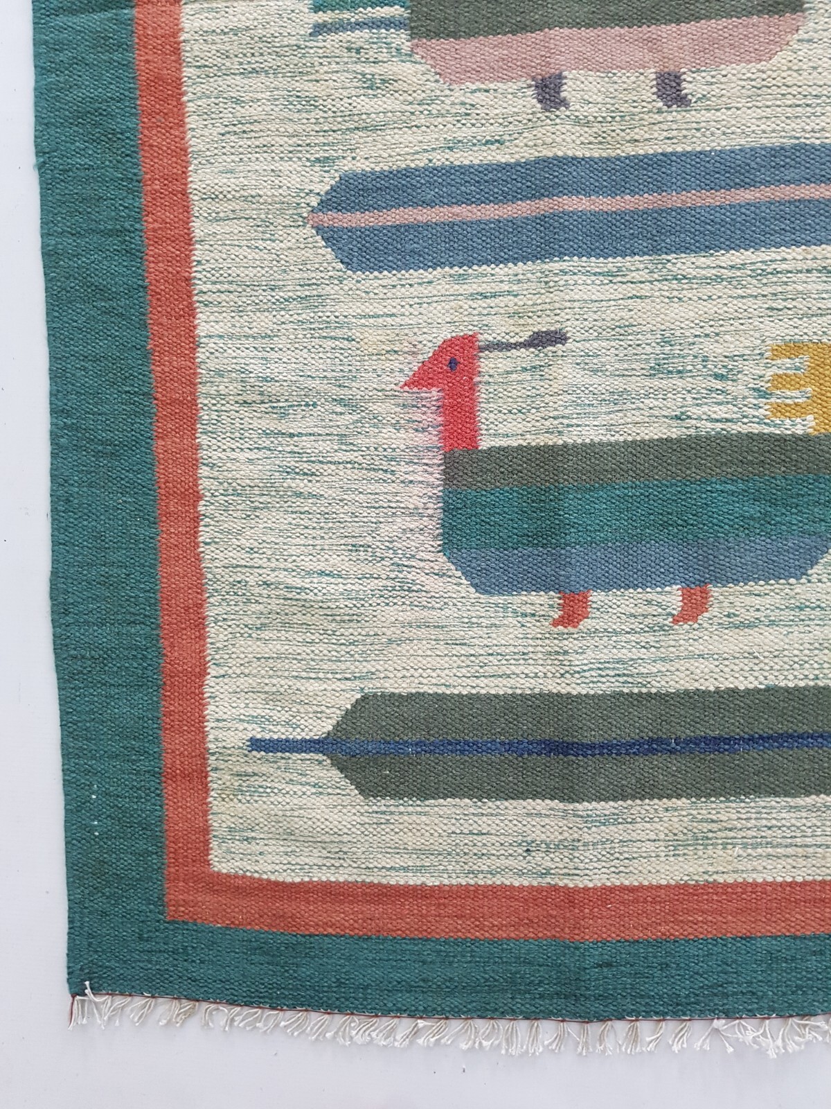 Vintage Handmade Traditional Scandinavian Kilim Floor Rug Carpet 149x85 cm