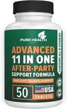 Hangover Recovery 11-in-1 After Party Hangover Support Vitamins - 50 Servings