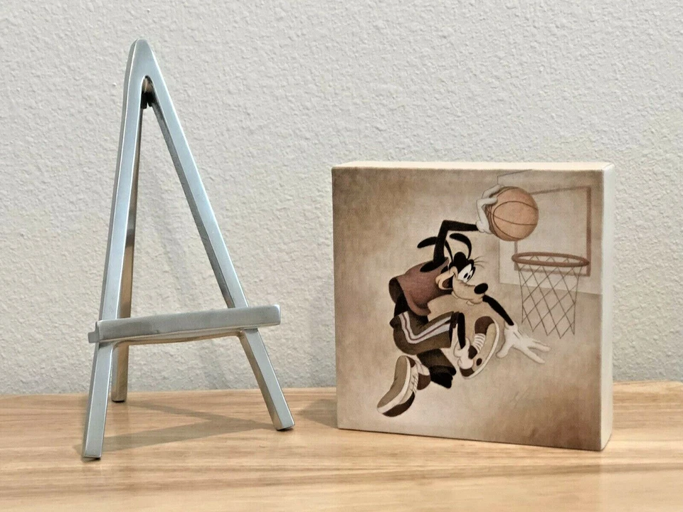 MIKE KUPKA DISNEY FINE ART GOOFY "SLAM Dunk" giclee sobre lienzo le 500 con certificado de autenticidad comadreja Foto 2 de 4