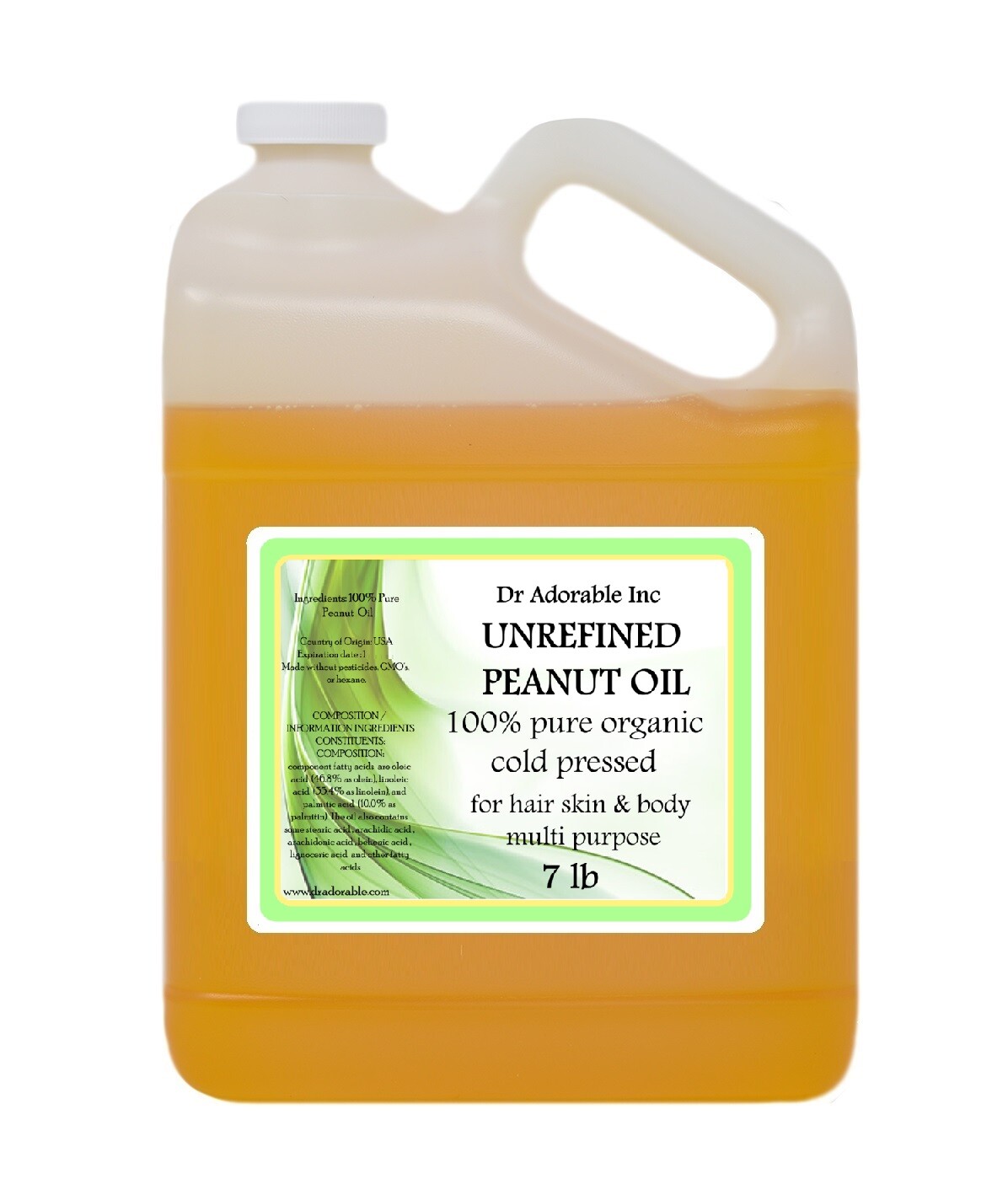 Premium Peanut Unrefined Pure Cold Pressed Fresh Skin Body C