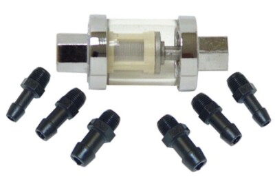 Clear in-line fuel filter