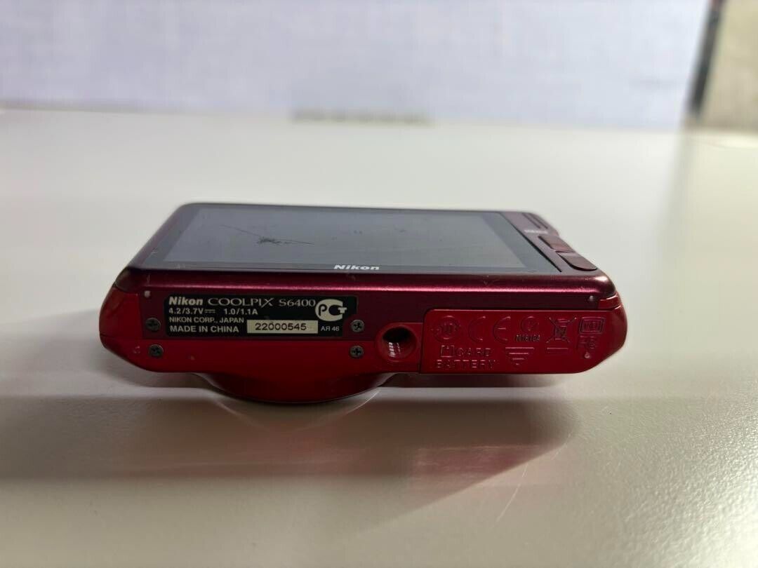 Nikon COOLPIX S6400 Digital Camera red Touch Panel Optical Nikon COOLPIX S6400 Digital Camera red Touch Panel Optical
