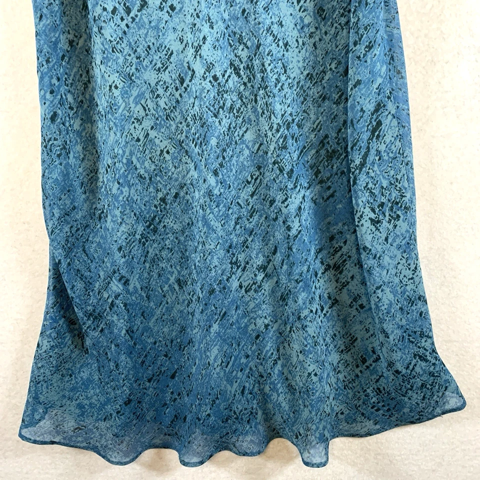 Camiseta sin mangas túnica Fairy Grunge para mujer talla M turquesa gasa tiras abstracto fluido Foto 3 de 4