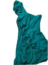 UK8 LITTLE MISTRESS Sexy Floaty Ruffle One Shoulder Tango Salsa Party Dress SALE