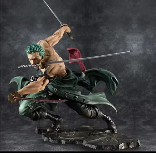 Action Figure One Piece Roronoa Zoro 10cm Statua Da Collezione Anime Manga 🔥 - Foto 2 di 4