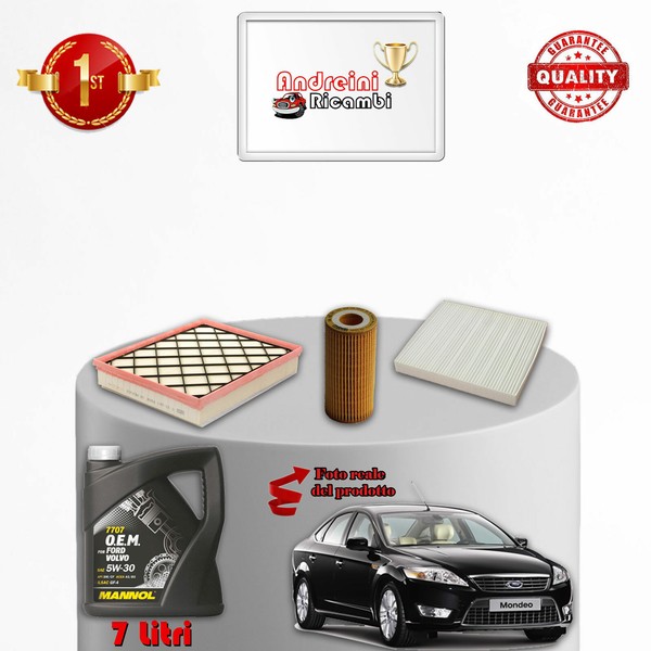 Set Service 3 Filter Und ÖL Ford Mondeo IV 2.5 162KW 220CV Von 2007->-image
