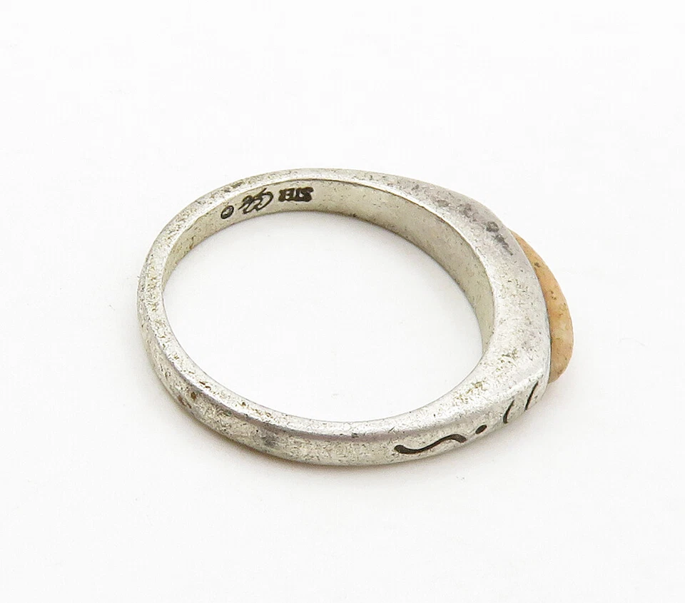 Anel CAROLYN POLLACK RELIOS 925 prata vintage quartzo rosa tamanho 6 RG15861 - Imagem 3 de 4