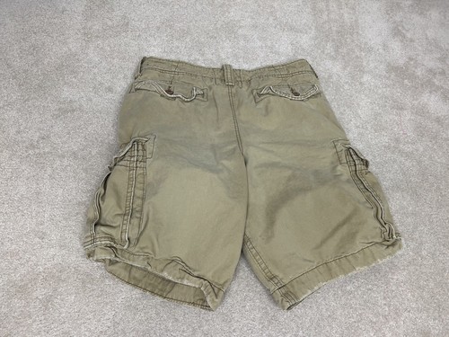 Hollister Shorts Mens 32 Beige Cargo Chino Khaki Cotton Pockets Casual - Picture 11 of 15