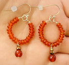 QVC Sterling Silver Jodie M. Forever in Orange Jeans Earrings — photo 4