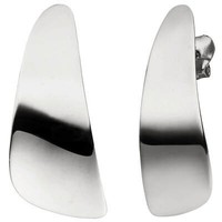 Ohrstecker Aus 925 Silber 30,5X13,6Mm GläNzend Schlicht Ohrschmuck Ohrringe