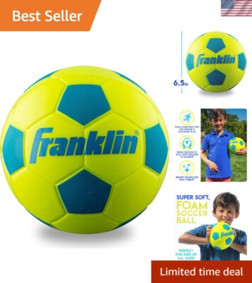 Lightweight 6.5-inch Foam Soccer Ball - Ideal for First-Time Young Players