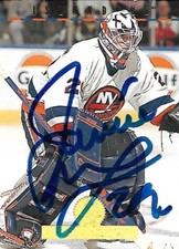 Jamie McLennan Signed 1994 Donruss Leaf New York Islanders Card - COA - NHL