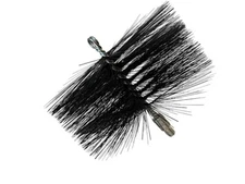Stove and Fireplace 8" Metal Bristle Brush, Flue Pipe Chimney Vent Cleaning