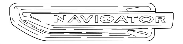 Placa de nombre para Ford Navigator 2019-2021 (N/P JL7Z-16720-BAL)