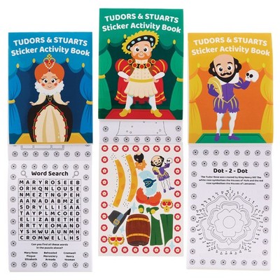 FX638 Tudors and StuartsStickerAktivitätsbücher  8erPackung, StickerBücherPar...