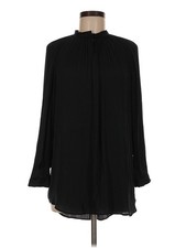 Simply Vera Vera Wang Women Black Long Sleeve Blouse M