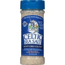 Light Grey Celtic Sea Salt Shaker – Easy to Use, Large Refillable, Reusable