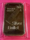 1 oz Vintage "The One Ounce Silver Bullet" Art Bar  .999 Fine Silver & Capsule
