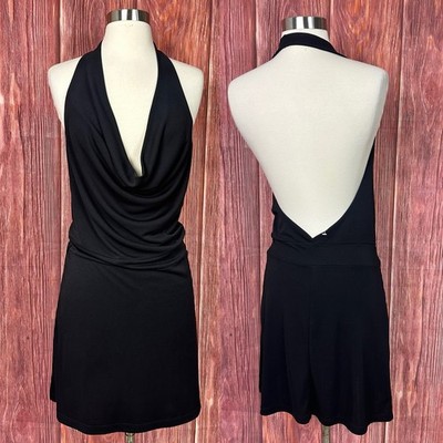 heart detail cowl neck mini dress in black Black Honey'' Black Mini Dress – Inandela Boutique main image 1