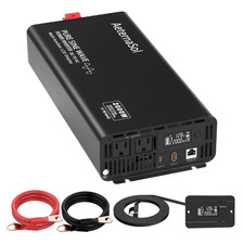 2000W 12V to 120V Pure Sine Wave Inverter Power Camp Motor Car Home Solar System