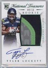 2015 National Treasures RPS Rookie Emerald 8/16 Tyler Lockett Patch Auto 0a1