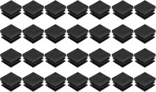 28Pcs Square Plastic Plugs, 22 x 22mm/0.87 x 0.87inch PE Pipe Tubing End Caps fo