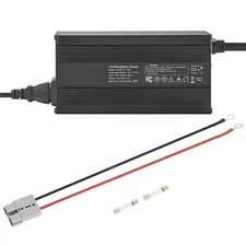 12V 20A Lithium Battery Charger 14.6V AC-DC LiFePO4 Smart Charger for RV