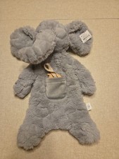 Mud Pie Baby Lovey Elephant Noah's Ark Cuddler Grey