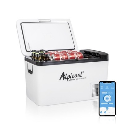 Alpicool K25 Autokühlschrank 25 l, Kompressor -20 °C, 12/24 V, Camping