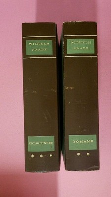 230458 WILHELM RAABE - GESAMMELTE WERKE BAND 2-3. HC HLdr +Goldprägung  2 Bde