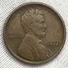 1914-D Lincoln Wheat Penny 1c One Cent Denver US Coin - KEY DATE!