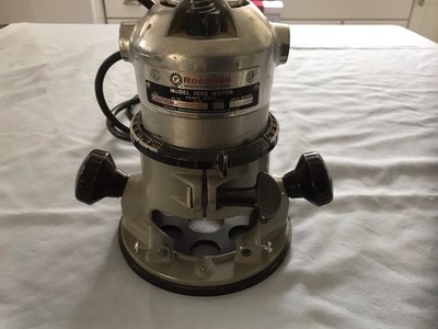 Vintage Rockwell Router Motor 1002 & Base with Extras