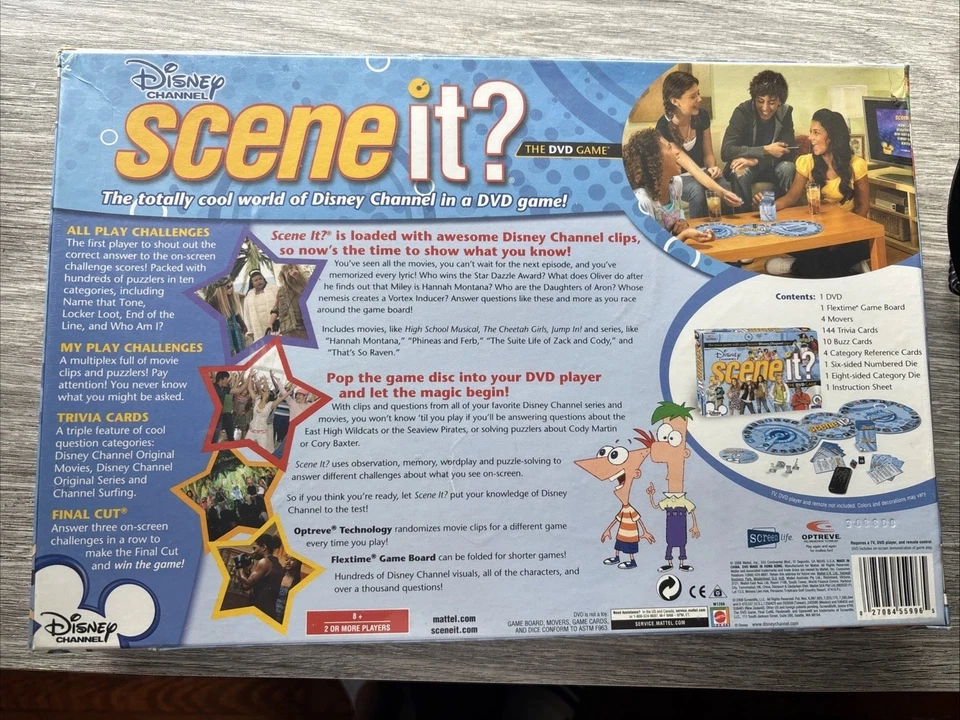 Scene It? The Disney Channel Trivia DVD Board Game 2008 New Sealed - Image 2 of 2