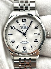 eBay Live- Tudor 1926 39mm Opaline Dial Blue Markers 91550 B&P