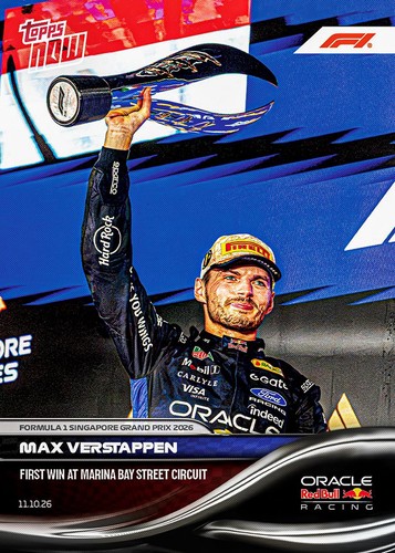 Red Bull Racing – Max Verstappen - 2026 Formula 1® Topps NOW® - Card 67 - PR: 9399