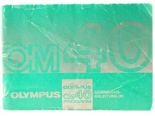 User Manual Olympus OM-40 Program B Instruction