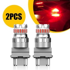 Pair AUXITO LED 3157 3156 3056 Red Brake Tail Parking Turn Signal Light Bulb Kit