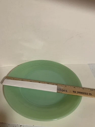 Vintage Fire King Jadeite 9 Inch Ribbed Dinner Plate