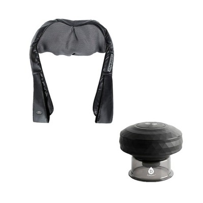 Rechargeable Cupping Therapy Device & 3D Shiatsu Electric Back Massager with Hea