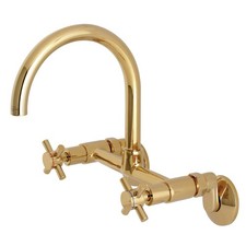 Kingston Brass KS414 Concord 1.8 GPM Widespread Bridge Kitchen - Brass