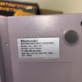 New Old Stock Original Nintendo NES Console Mario Duck Hunt Zapper Tested works